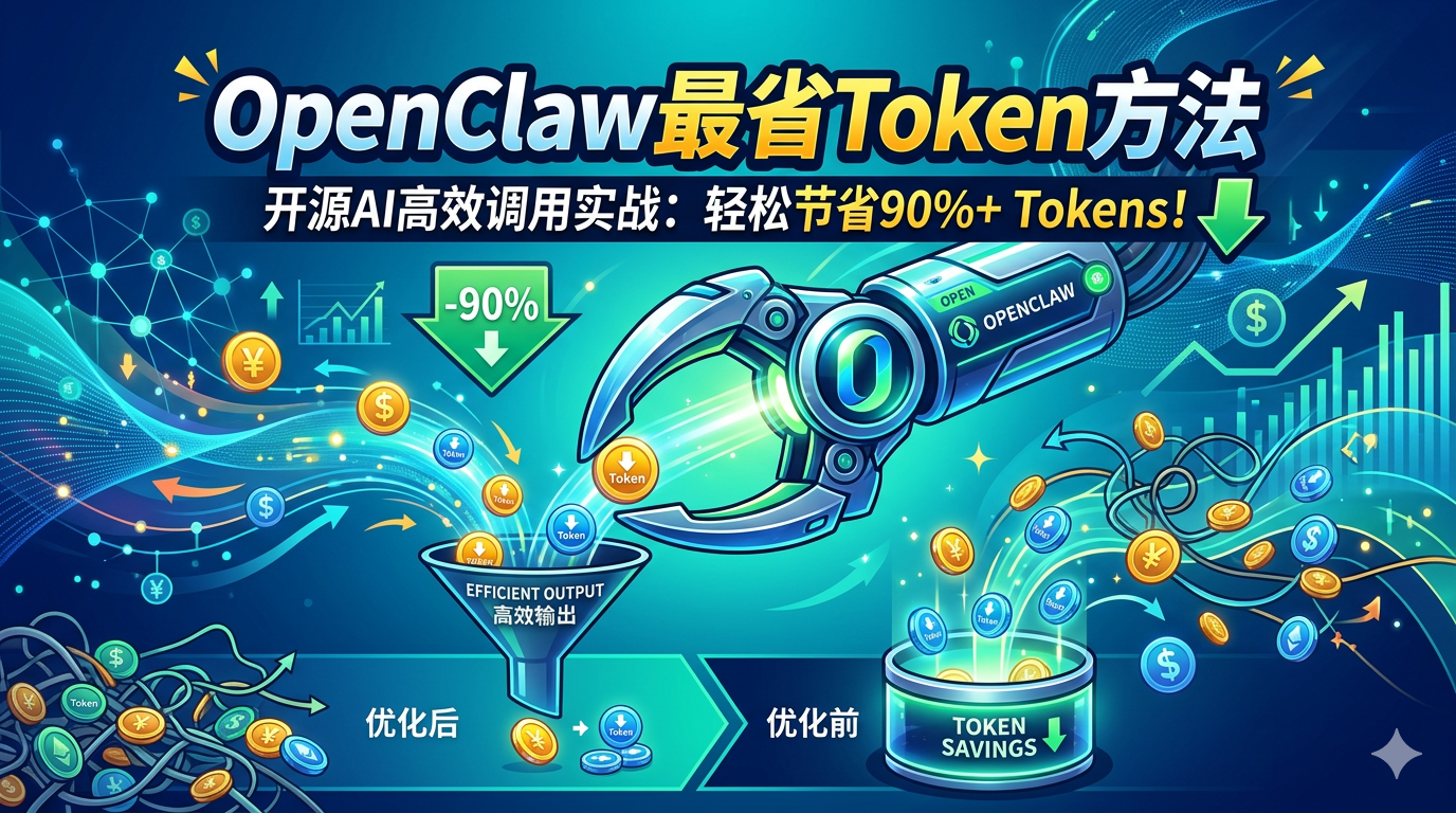 目前我找到的openclawd最省token方法