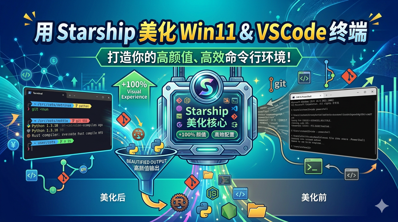 win11终端及vscode终端美化方案